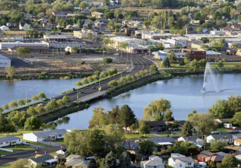 decorative picture of bridge in moses lake